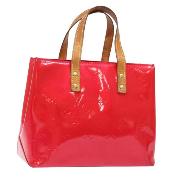 LOUIS VUITTON Monogram Vernis Reade PM Hand Bag Fuchsia Pink M91221 - Picture 1 of 16